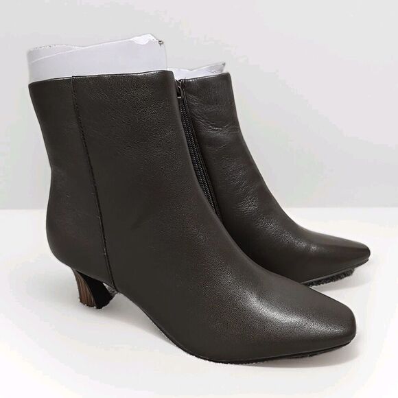 Sanctuary Sleek Ankle Boot Leather Brown Java Women’s Size 7.5 NWT - Picture 1 of 8